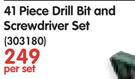 Bosch 41 Piece Drill Bit And Screwdriver Set-Per Set