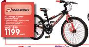 Raleigh 20” Mirage 7 Speed Mountain Bike-Each