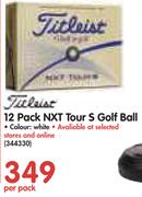 12 Pack Net Tour S Golf White Ball