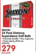 Srixon 24 Pack Distance Supersleeve Golf Balls-Per Pack