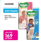 Huggies Gold Nappies-Per Pack