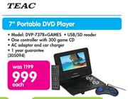 Teac 7" Portable DVD Player DVP-737B+GAMES-Each