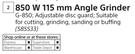 Ryobi 850W 115mm Angle Grinder G-850