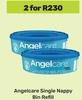 Angelcare Single Nappy Bin Refill-For 2