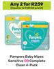 Pampers Baby Wipes Sensitive Or Complete Clean 4 Pack-For Any 2