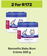 Bennetts Baby Bum Creme-For 2 x 300g