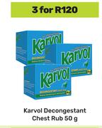 Karvol Decongestant Chest Rub-For 3 x 50g