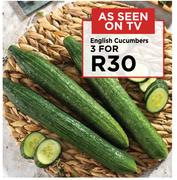 English Cucumbers-For 3