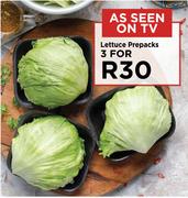 Lettuce Prepacks-For 3