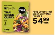 Food Lover's Thai Green Curry Meal Fix-510g Each