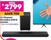 TCL 3.1 Channel Soundbar 240W S643W