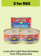 Lucky Star Light Met Shredded Tuna Assorted-For 3 x 170g