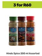 Hinds Spice Assorted-For 3 x 200ml