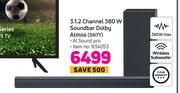 LG 3.1.2 Channel 380W Soundbar Dolby Atmos SN7Y