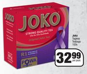 Joko Tagless Teabags-100's Per Pack