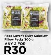 Food Lover's Ruby Colesaw Pillow Packs-For Any 2 x 300g
