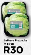 Lettuce Prepacks-For 2