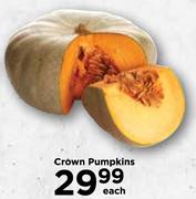 Crown Pumpkins-Each
