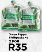 Green Pepper Thriftpacks 4's Pack-For 2