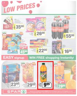 SPAR COUNTRY EASTERN CAPE : Here For you (24 August - 5 September 2021) Valid In Amahlathi, Bedford, Buffalo Flats, Cala, Centane, Hankey, Komga, Nemato, Patensie, Peddie, Zastron, Indwe, Kwa-Fetting, page 2