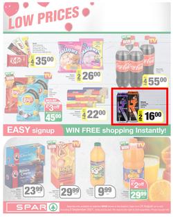 SPAR COUNTRY EASTERN CAPE : Here For you (24 August - 5 September 2021) Valid In Amahlathi, Bedford, Buffalo Flats, Cala, Centane, Hankey, Komga, Nemato, Patensie, Peddie, Zastron, Indwe, Kwa-Fetting, page 2