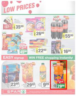 SPAR COUNTRY EASTERN CAPE : Here For you (24 August - 5 September 2021) Valid In Amahlathi, Bedford, Buffalo Flats, Cala, Centane, Hankey, Komga, Nemato, Patensie, Peddie, Zastron, Indwe, Kwa-Fetting, page 2