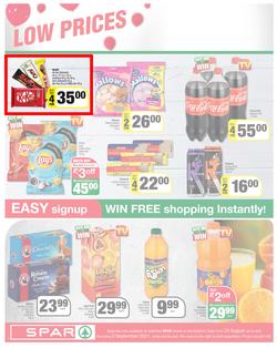 SPAR COUNTRY EASTERN CAPE : Here For you (24 August - 5 September 2021) Valid In Amahlathi, Bedford, Buffalo Flats, Cala, Centane, Hankey, Komga, Nemato, Patensie, Peddie, Zastron, Indwe, Kwa-Fetting, page 2