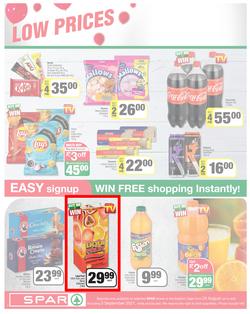 SPAR COUNTRY EASTERN CAPE : Here For you (24 August - 5 September 2021) Valid In Amahlathi, Bedford, Buffalo Flats, Cala, Centane, Hankey, Komga, Nemato, Patensie, Peddie, Zastron, Indwe, Kwa-Fetting, page 2