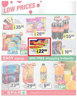SPAR COUNTRY EASTERN CAPE : Here For you (24 August - 5 September 2021) Valid In Amahlathi, Bedford, Buffalo Flats, Cala, Centane, Hankey, Komga, Nemato, Patensie, Peddie, Zastron, Indwe, Kwa-Fetting, page 2