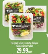 Everyday Greek, Crunchy Ruby Or Mediterranean Salad-Each