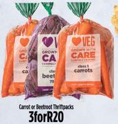 Carrot Or Beetroot Thriftpacks-For 3