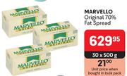 Marvello Original 70% Fat Spread-30 x 500g