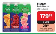 Rhodes Fruit Nectar (All Variants)-6 x 2L