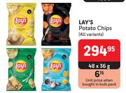 Lay's Potato Chips (All Variants)-48 x 36g