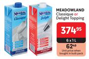 Meadowland Classique Or Delight Topping-6 x 1L