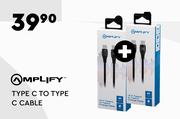 Amplify Type C To Type C Cable