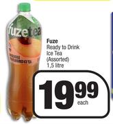 Fuze Ready To Drink Ice Tea (Assorted)-1.5Ltr Each 
