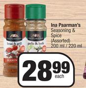 Ina Paarman's Seasoning & Spice (Assorted)-200ml/220ml Each