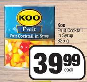 Koo Fruit Cocktail In Syrup-825g Each
