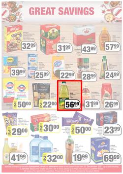 SPAR, SUPERSPAR & KWIKSPAR EASTERN CAPE (21 December 2021 - 2 January 2022) Valid In Spar: Acres, Cradock, Fleet, Superspar: Port Elizabeth, East London, Knysna, Kwikspar: Abbotsford, Butterworth, page 2