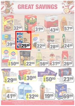 SPAR, SUPERSPAR & KWIKSPAR EASTERN CAPE (21 December 2021 - 2 January 2022) Valid In Spar: Acres, Cradock, Fleet, Superspar: Port Elizabeth, East London, Knysna, Kwikspar: Abbotsford, Butterworth, page 2