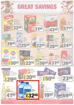 SPAR, SUPERSPAR & KWIKSPAR EASTERN CAPE (21 December 2021 - 2 January 2022) Valid In Spar: Acres, Cradock, Fleet, Superspar: Port Elizabeth, East London, Knysna, Kwikspar: Abbotsford, Butterworth, page 2