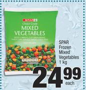 Spar Frozen Mixed Vegetables-1Kg Each