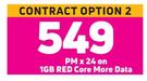 Apple iphone 11 64GB Smartphone-On 1GB Red Core More Data (24 Months)