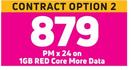 Apple iphone 13 128GB Smartphone-On 1GB Red Core More Data (24 Months)