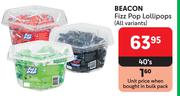 Beacon Fizz Pop Lollipops (All Variants)-40's