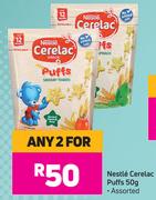 Nestle Cerelac Puffs Assorted-For Any 2 x 50g