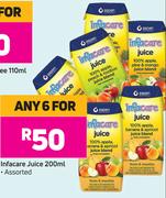 Infracare Juice Assorted-For Any 6 x 200ml