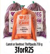 Carrot Or Beetroot Thriftpacks-3 x 750g