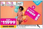 Samsung 70"(177cm) Crystal UHD 4K TV CU7000